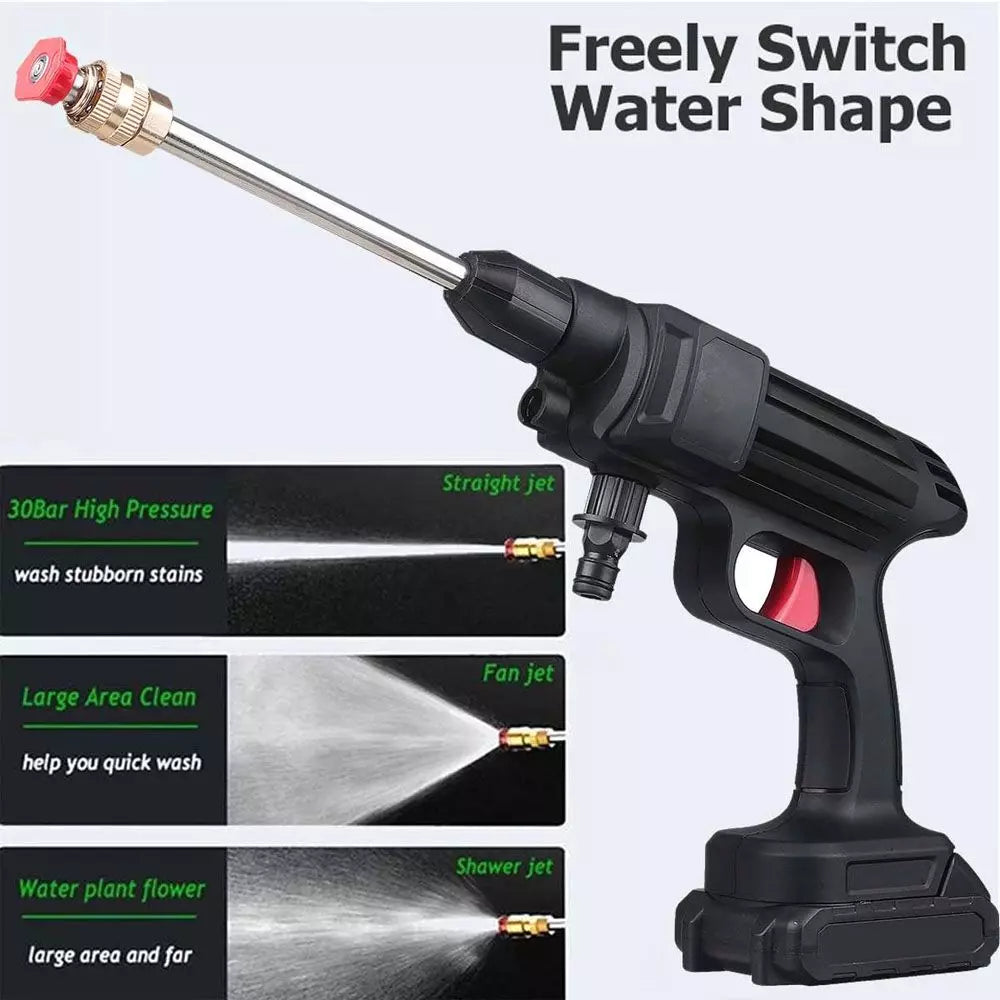 Hidrolavadora + Aspiradora Portátiles Recargables para Autos