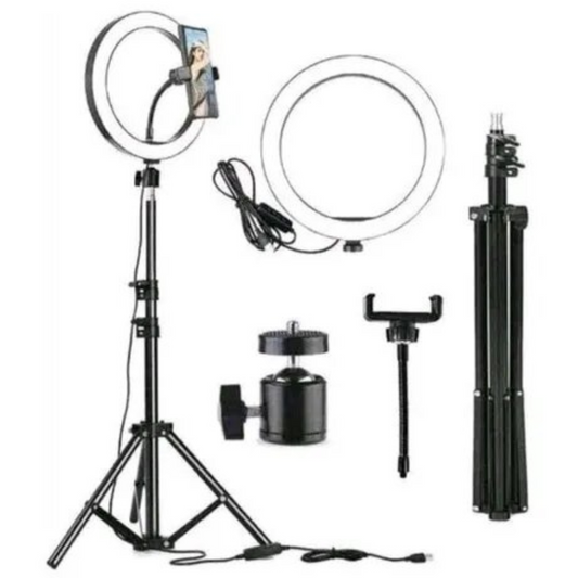 Aro de Luz LED 26 cm Trípode 2.1 mt