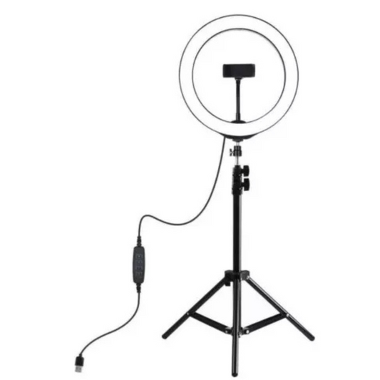 Aro de Luz LED 45 cm con Trípode 2.1 mt