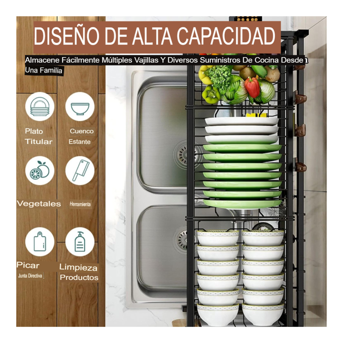 Rack Secaplatos, Escurridor de Agua