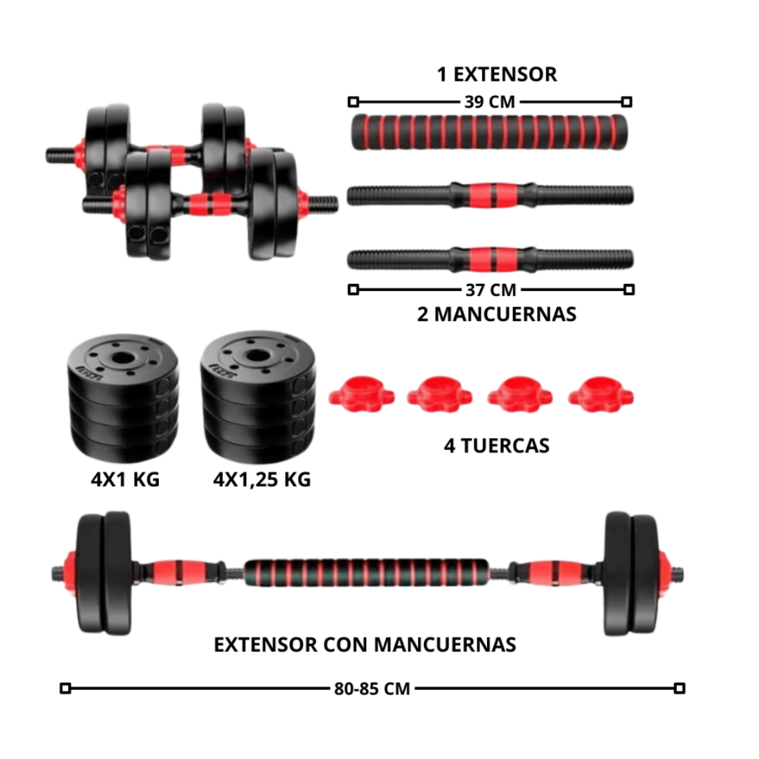 Set Mancuernas Ajustables