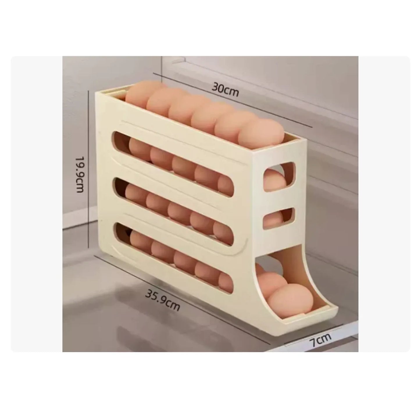 Organizador Dispensador de Huevos - 30 Unidades