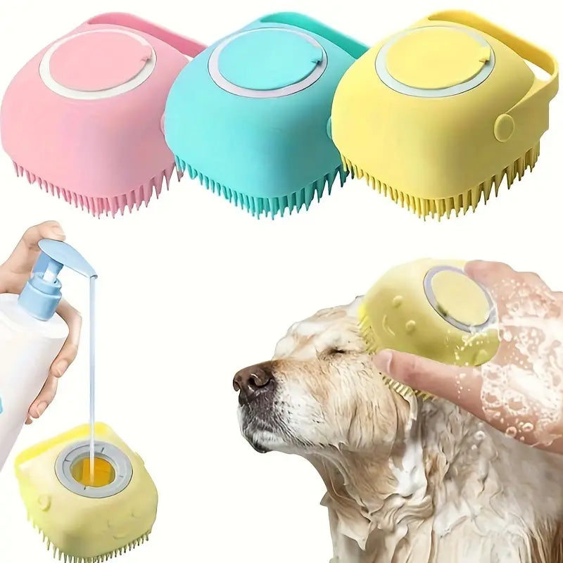 Cepillo porta Jabón para Mascotas - Silicona 1pcs