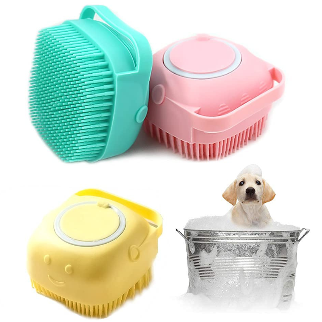 Cepillo porta Jabón para Mascotas - Silicona 1pcs