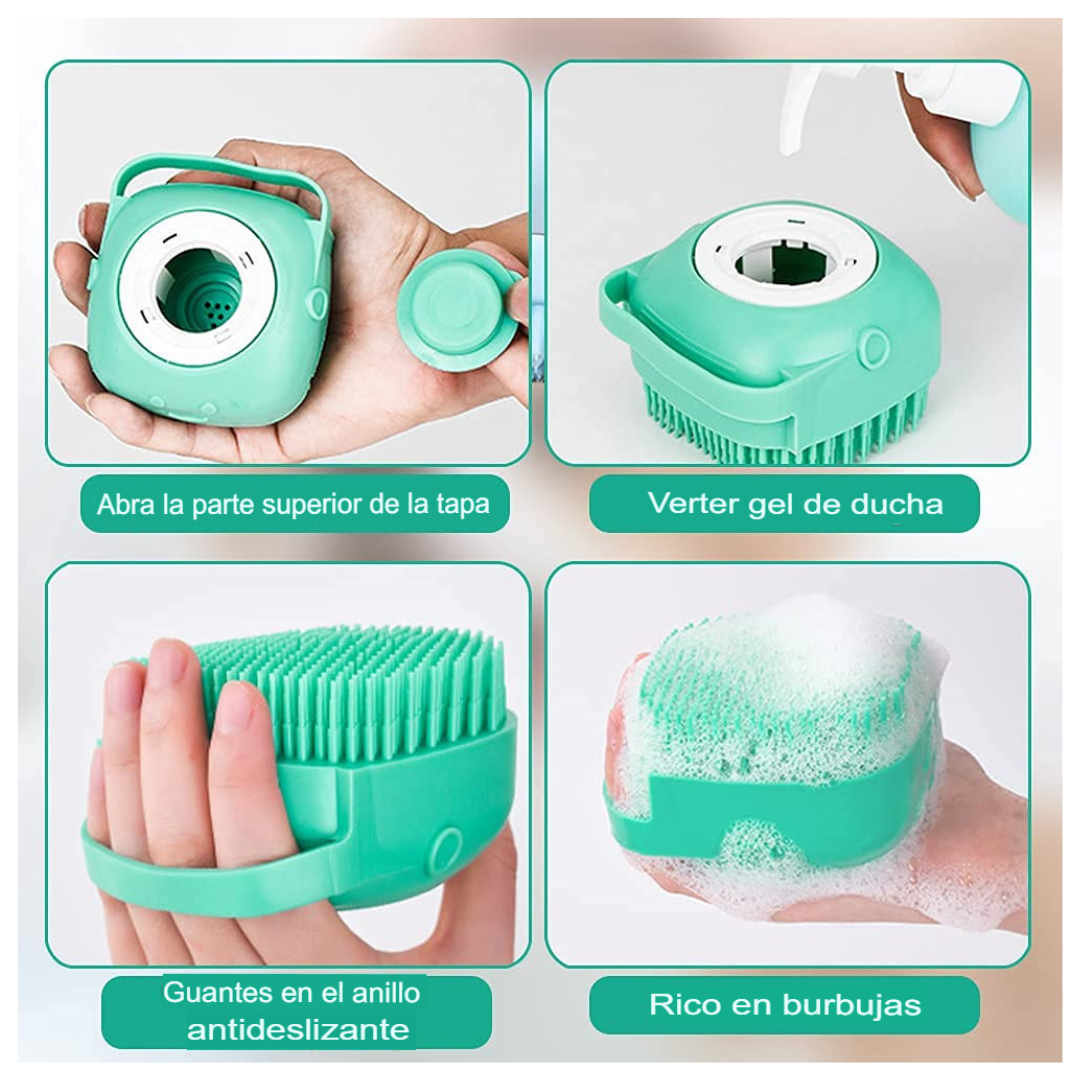 Cepillo porta Jabón para Mascotas - Silicona 1pcs