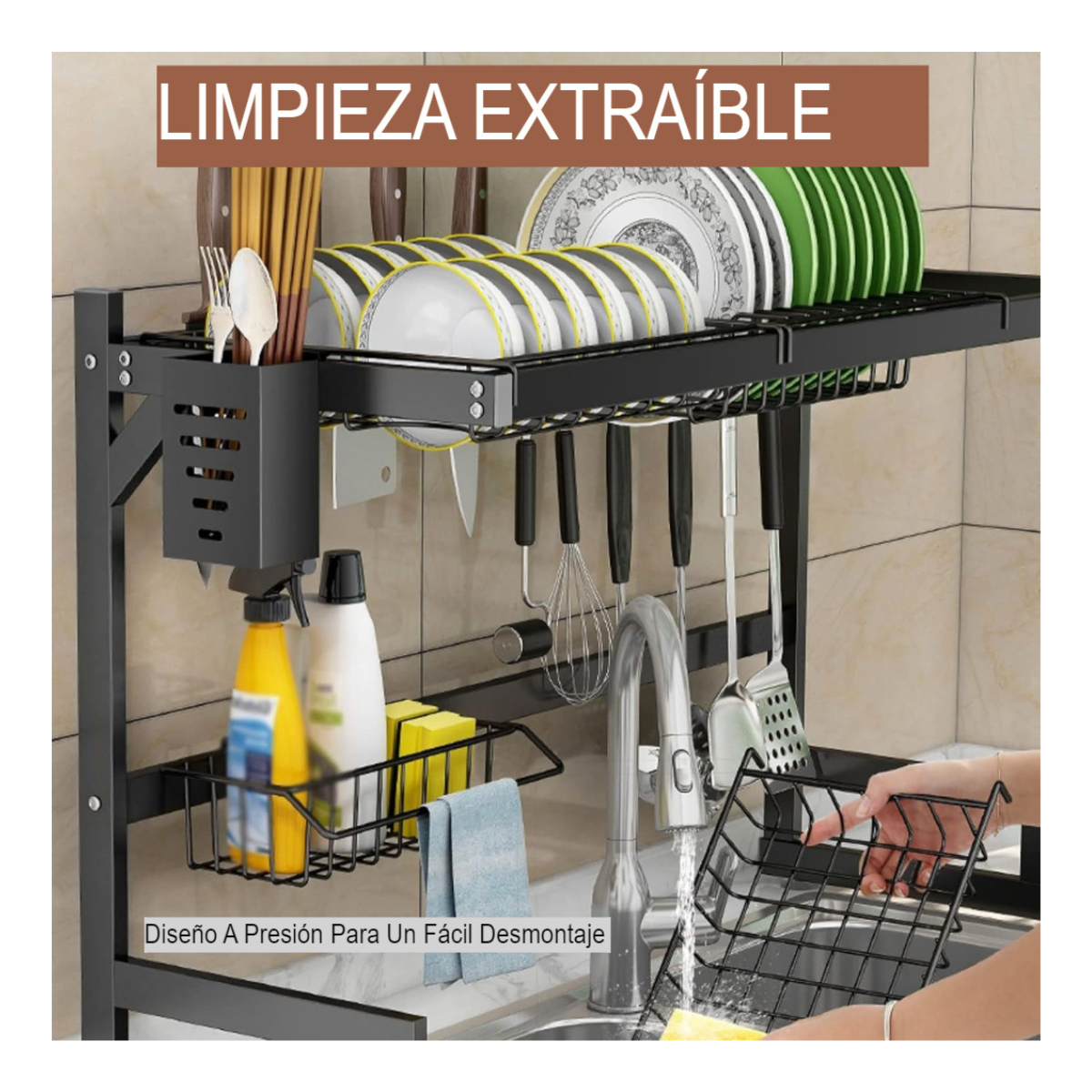 Rack Secaplatos, Escurridor de Agua