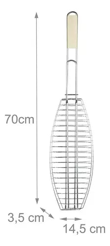 Parrilla BBQ Para Asar Pescados