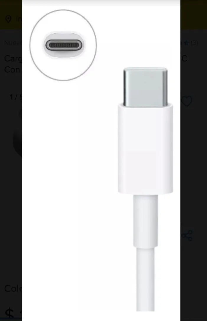 Cargador USB-C a C - Carga Rápida 35w