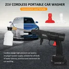 Hidrolavadora + Aspiradora Portátiles Recargables para Autos